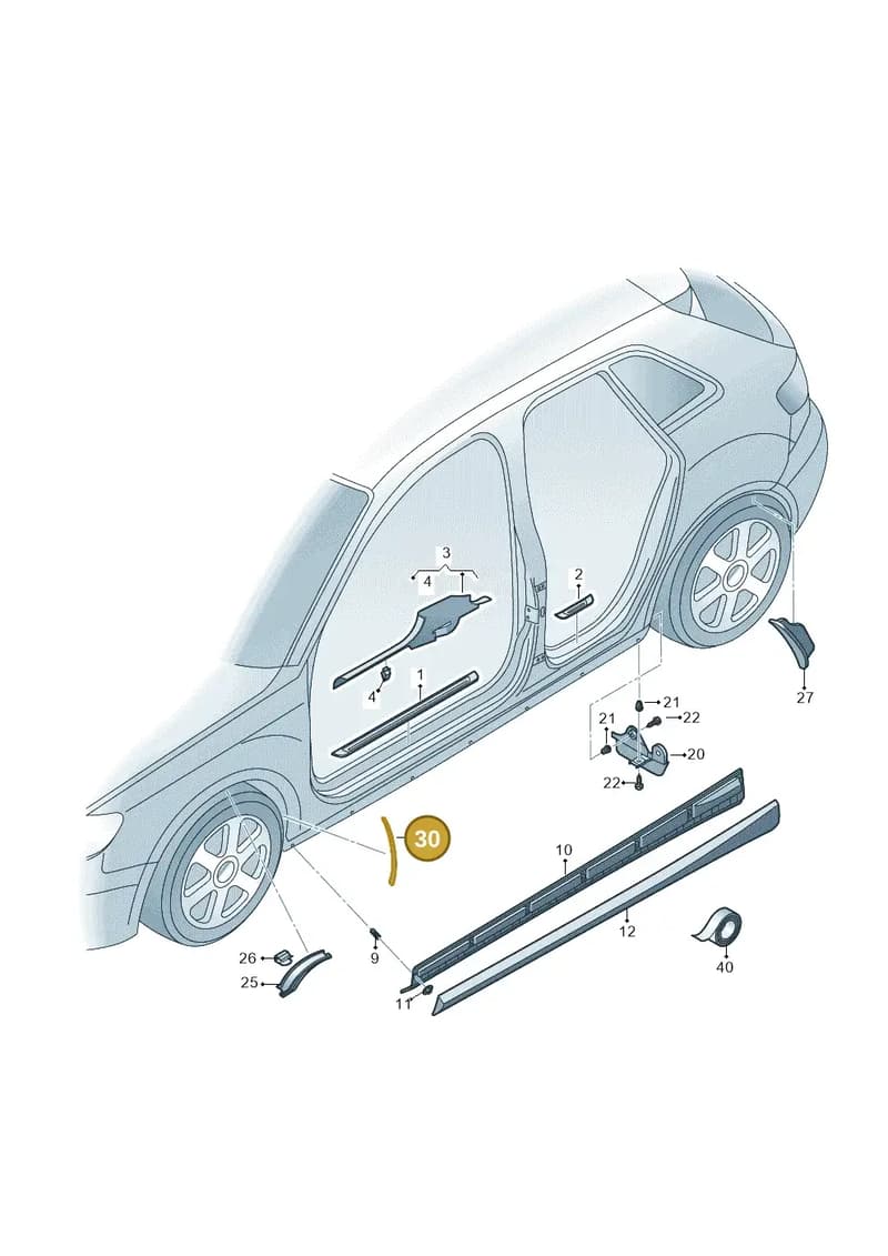 8V0853932 — Audi A3 Sportback (2012-2016) diagram 745853100, position 30
