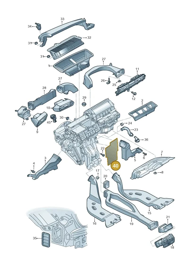 8V0857229B — Audi A3 Sportback (2019-2025) diagram 596819100, position 40