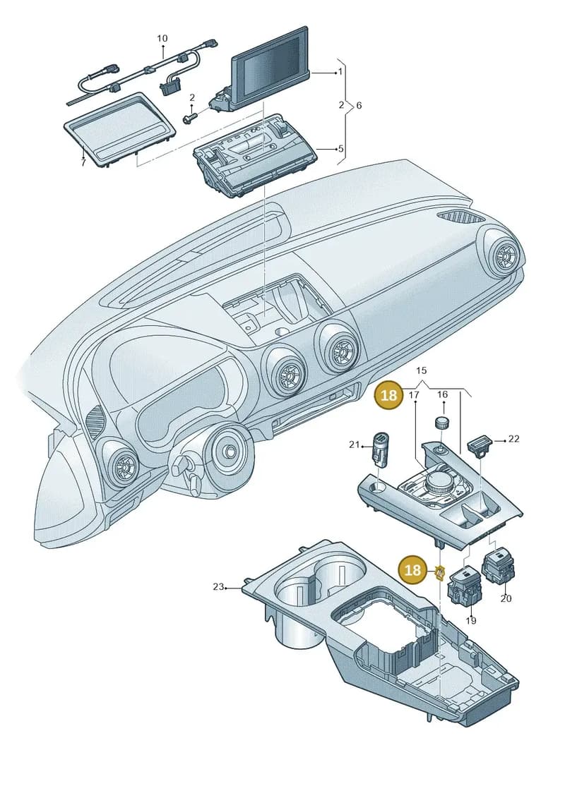 8V0858137 — Audi RS3 Limousine (2017-2020) diagram 745919000, position 18