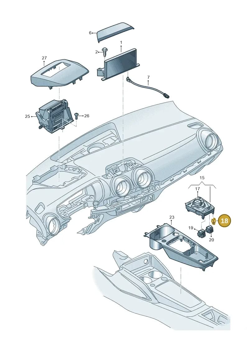 8V0858137 — Audi Q2 (2016-2025) diagram 803919000, position 18