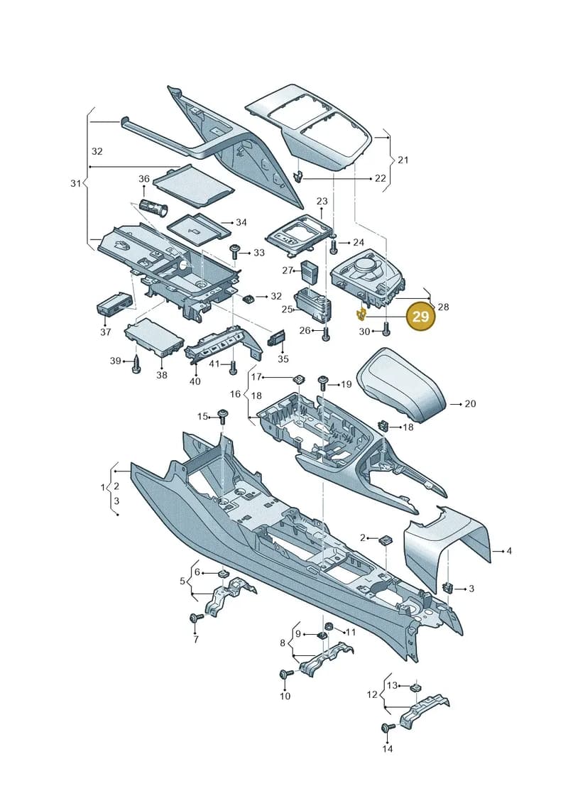 8V0858137 — Audi R8 Spyder (2015-2024) diagram 872863500, position 29