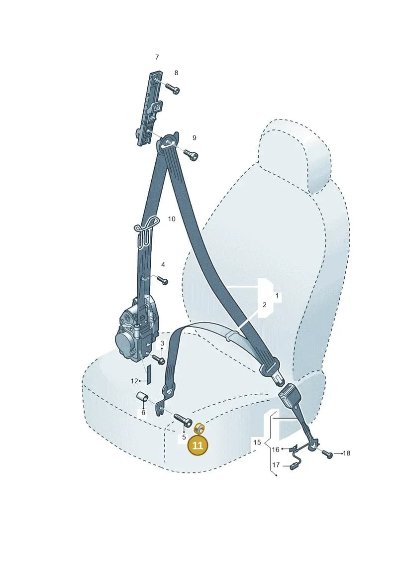 8V0858869 — Audi Q2 (2016-2025) diagram 803857600, position 11