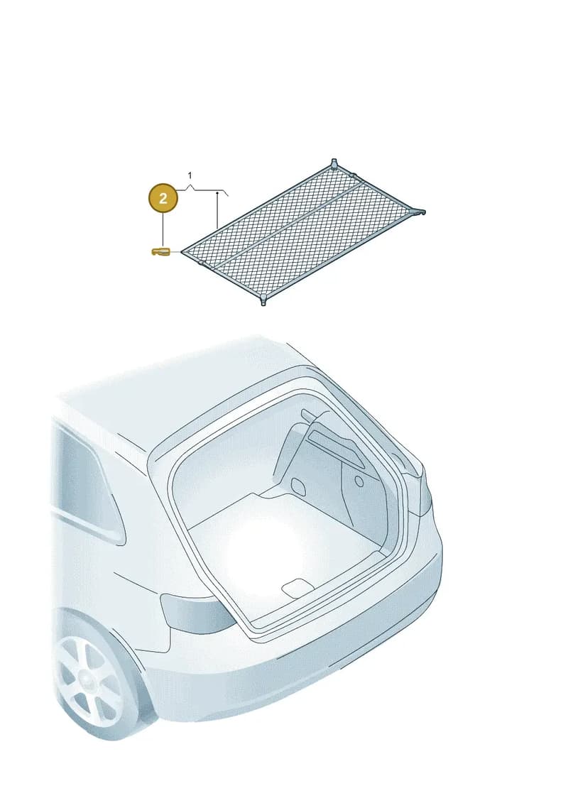 8V0861716 — Audi RS3 Sportback (2015-2016) diagram 745860700, position 2