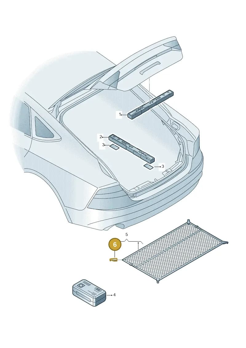 8V0861716 — Audi RS7 Sportback (2019-2025) diagram 765860000, position 6