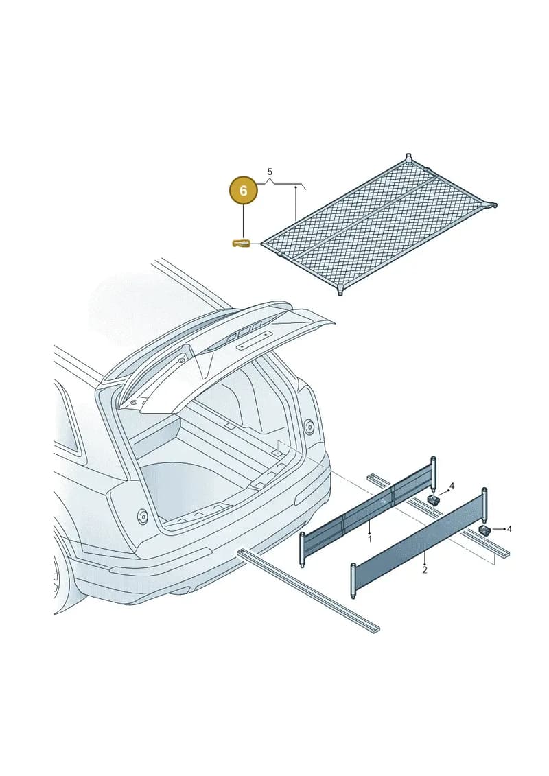 8V0861716 — Audi RS4 Avant (2017-2025) diagram 849860700, position 6