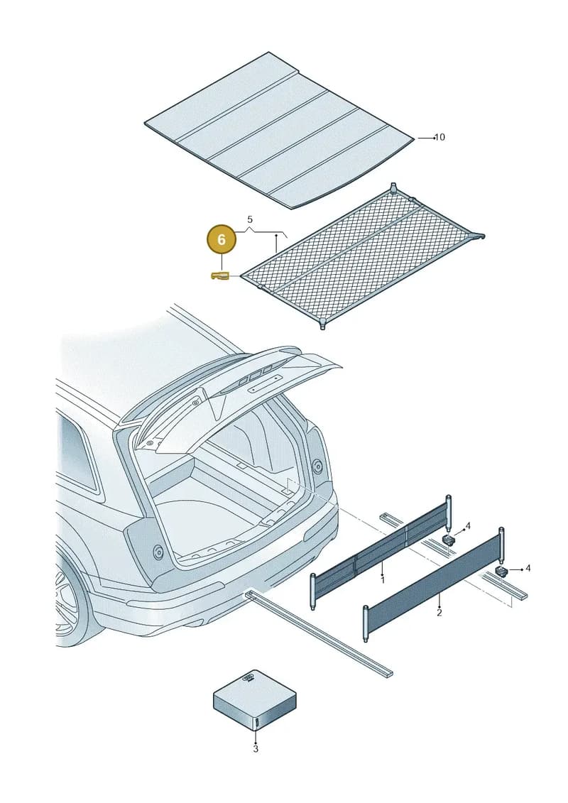 8V0861716 — Audi Q5 (2016-2025) diagram 896860700, position 6