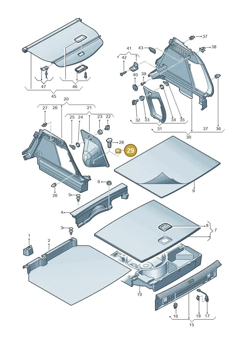 8V0863210 — Audi Q3 1.4 (2016-) diagram 855863900, position 29
