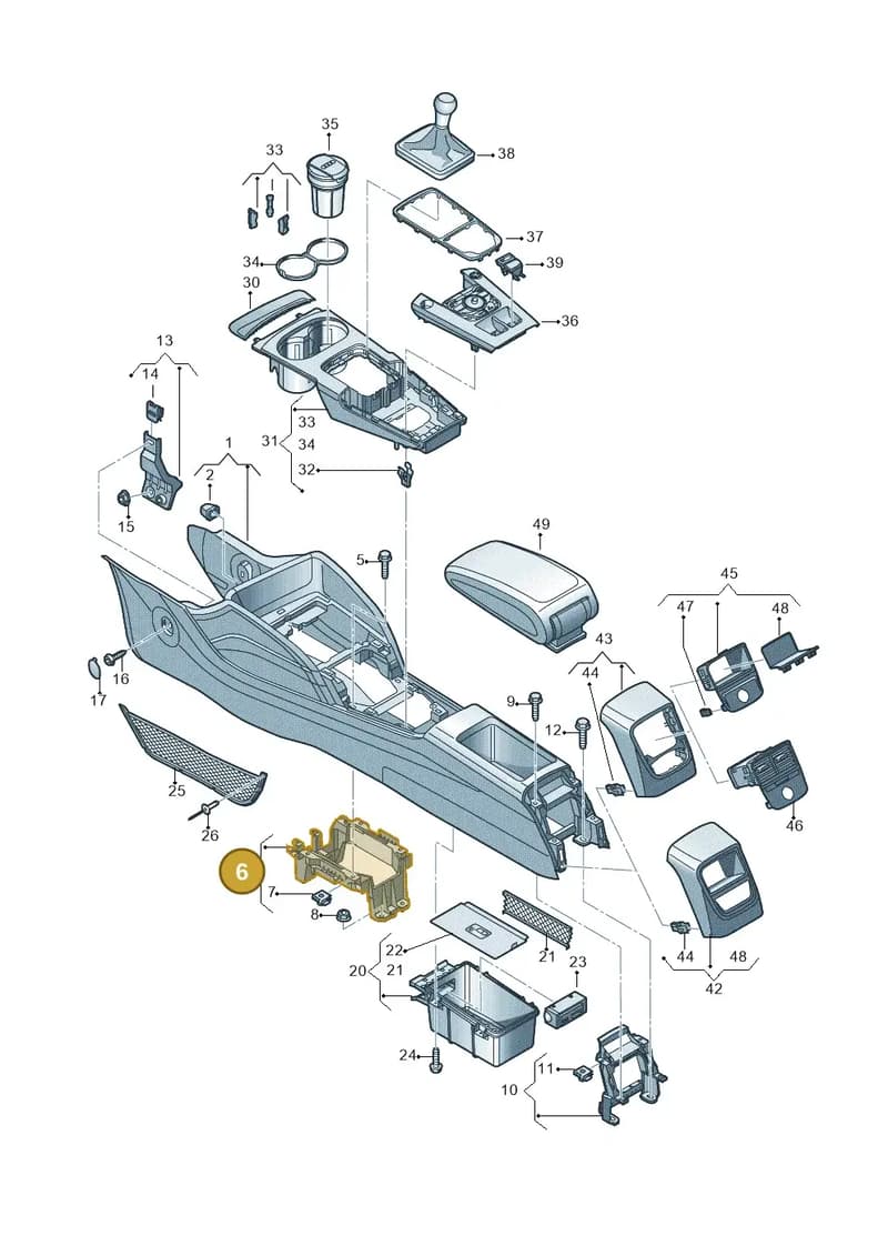 8V0863531 — Audi RS3 Limousine (2017-2020) diagram 745863500, position 6