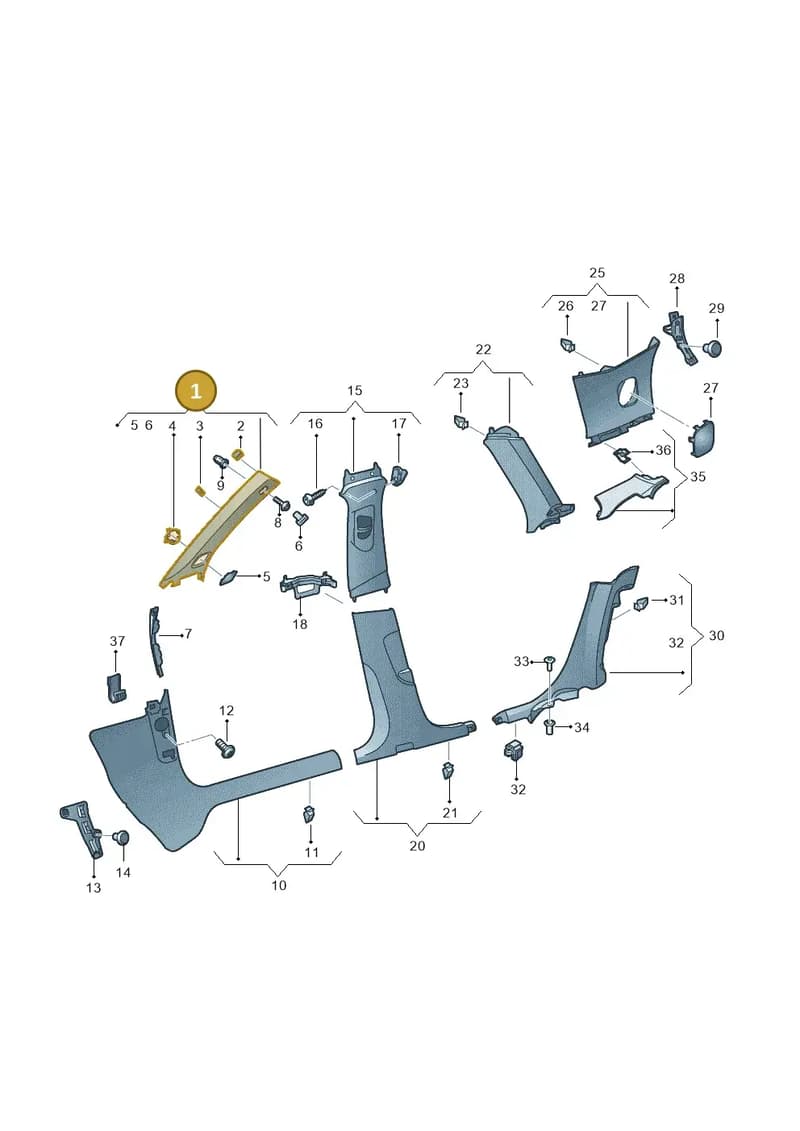 8V0867234SP8 — Audi RS3 Limousine (2017-2020) diagram 853867650, position 1