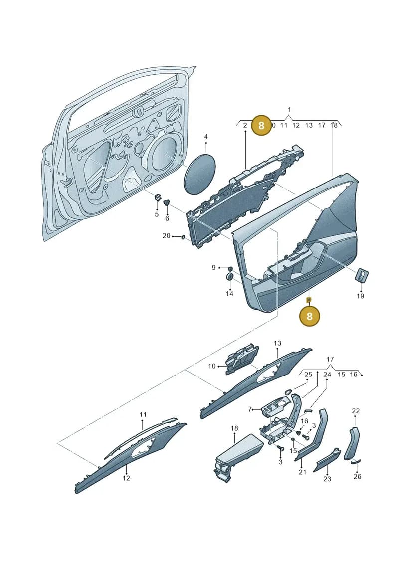 8V0867899A — SEAT CUPRA Formentor (2020-) diagram 5fn867000, position 8