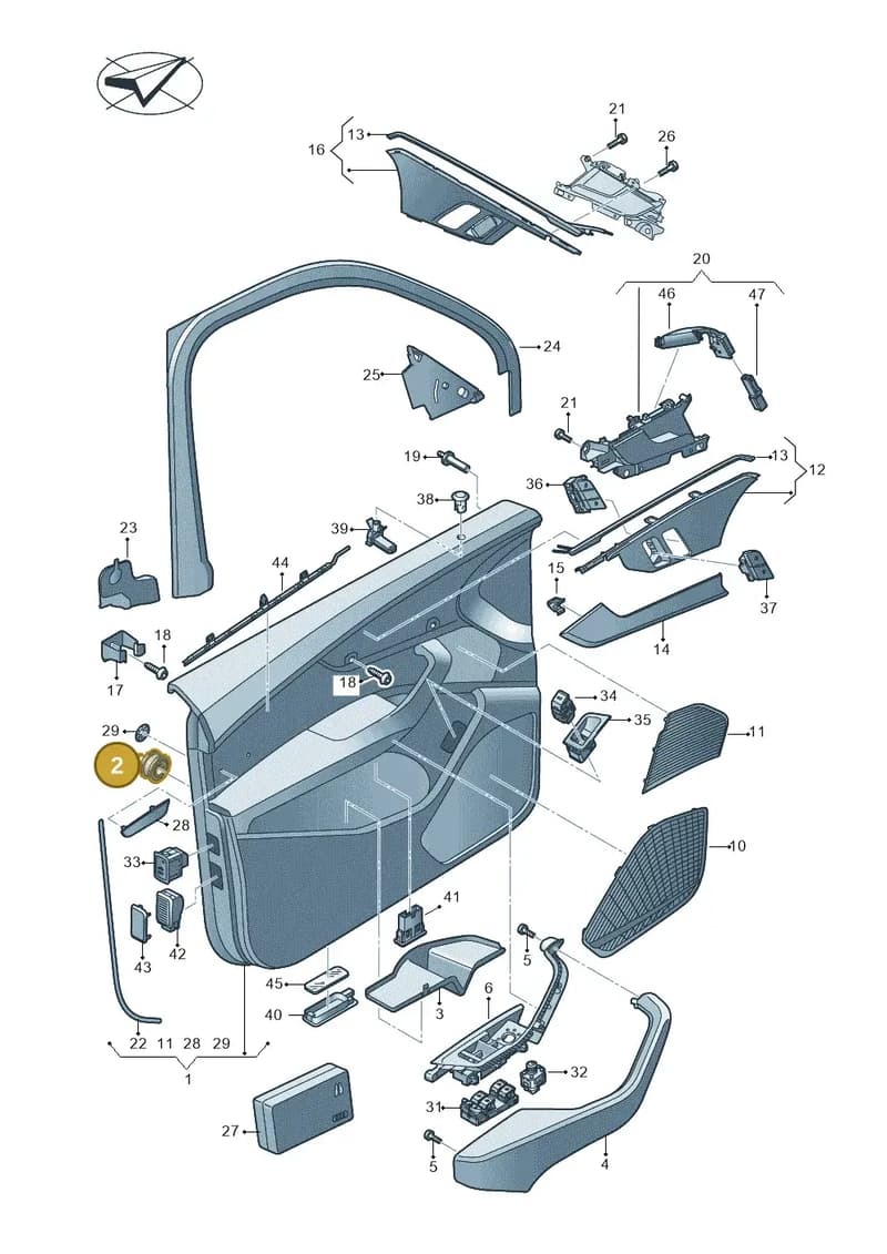 8V0868243 — Audi RS4 Avant (2017-2025) diagram 849867000, position 2