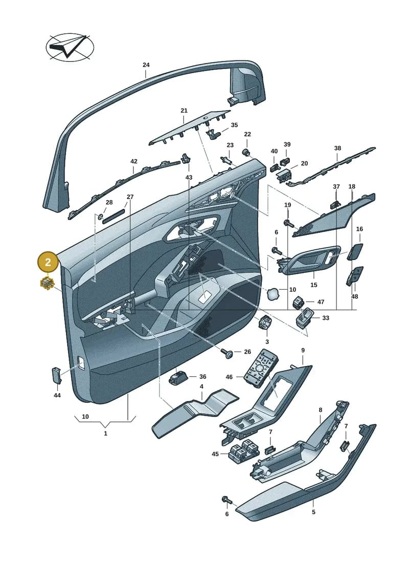 8V0868243D — Audi Q6 e-tron (2023-2025) diagram f5s867000, position 2