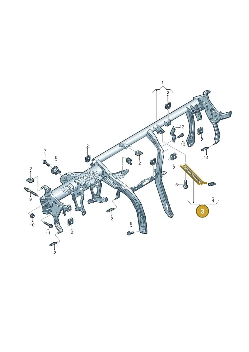 8V0880353B — Audi RS3 Limousine (2017-2020) diagram 745857000, position 3