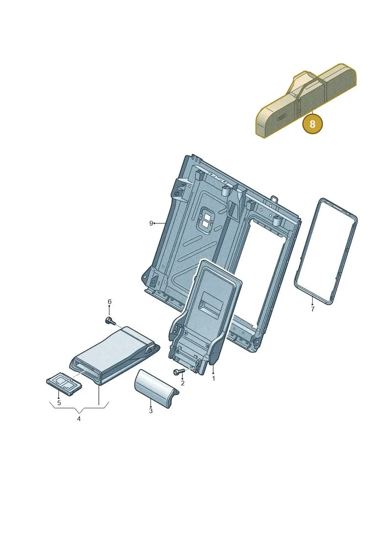 8V0885215 — Audi RS3 Limousine (2017-2020) diagram 745885750, position 8