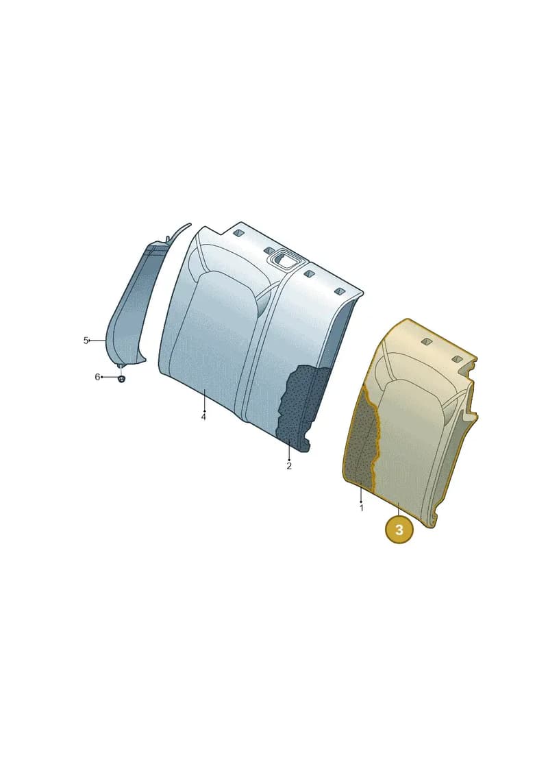 8V0885805CEMMD — Audi A3 Sportback (2016-2020) diagram 745885800, position 3