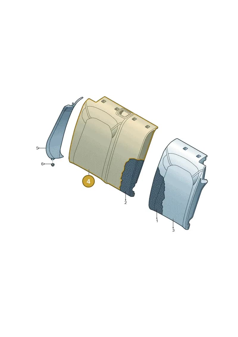 8V0885806BAEFC — Audi A3 Sportback (2016-2020) diagram 745885800, position 4