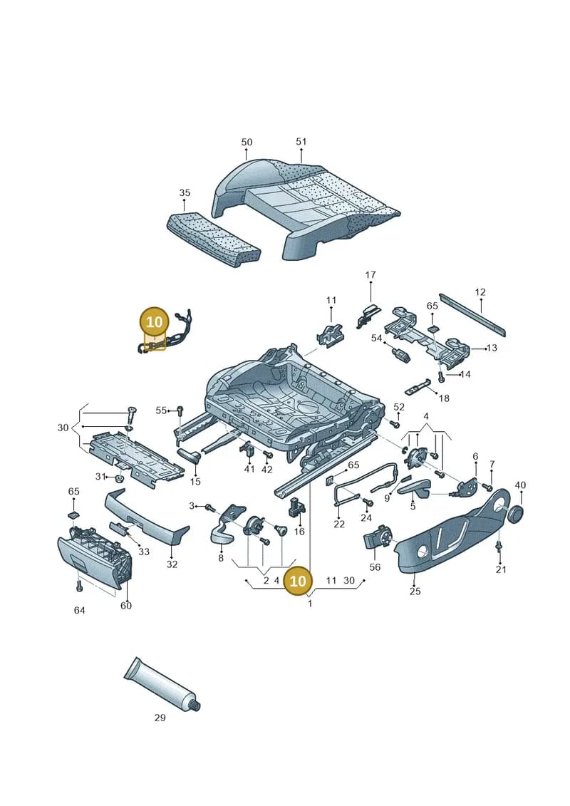 8V0898021 — Audi A3 Cabriolet (2016-2020) diagram 778881000, position 10