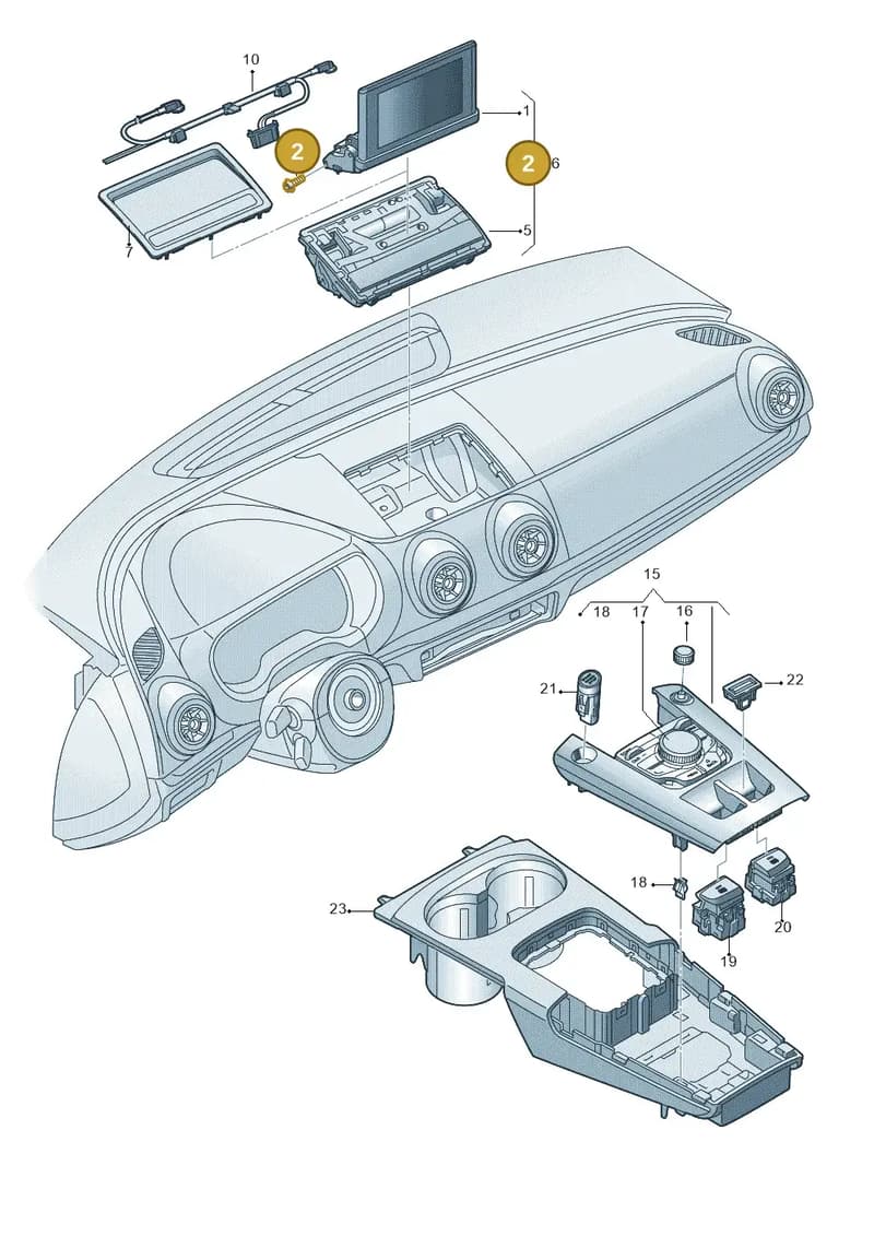 8V0898964 — Audi RS3 Limousine (2017-2020) diagram 745919000, position 2