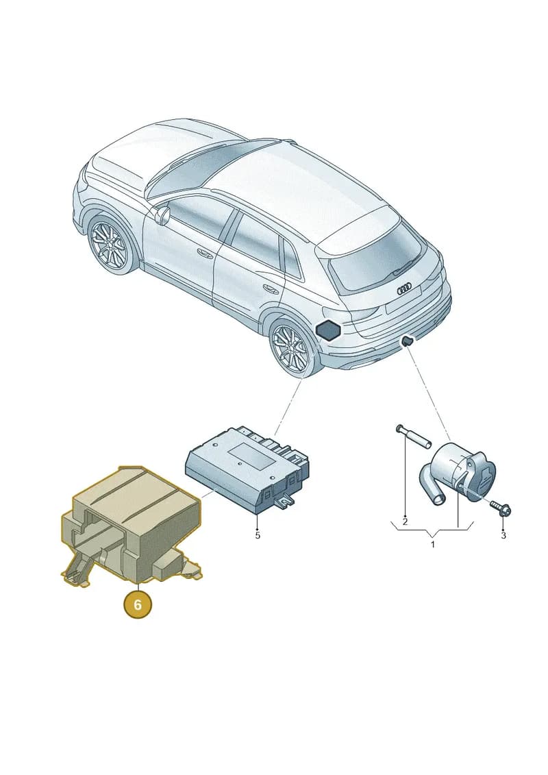 8V0907333 — Audi RS Q3 Sportback (2019-2024) diagram 597945050, position 6