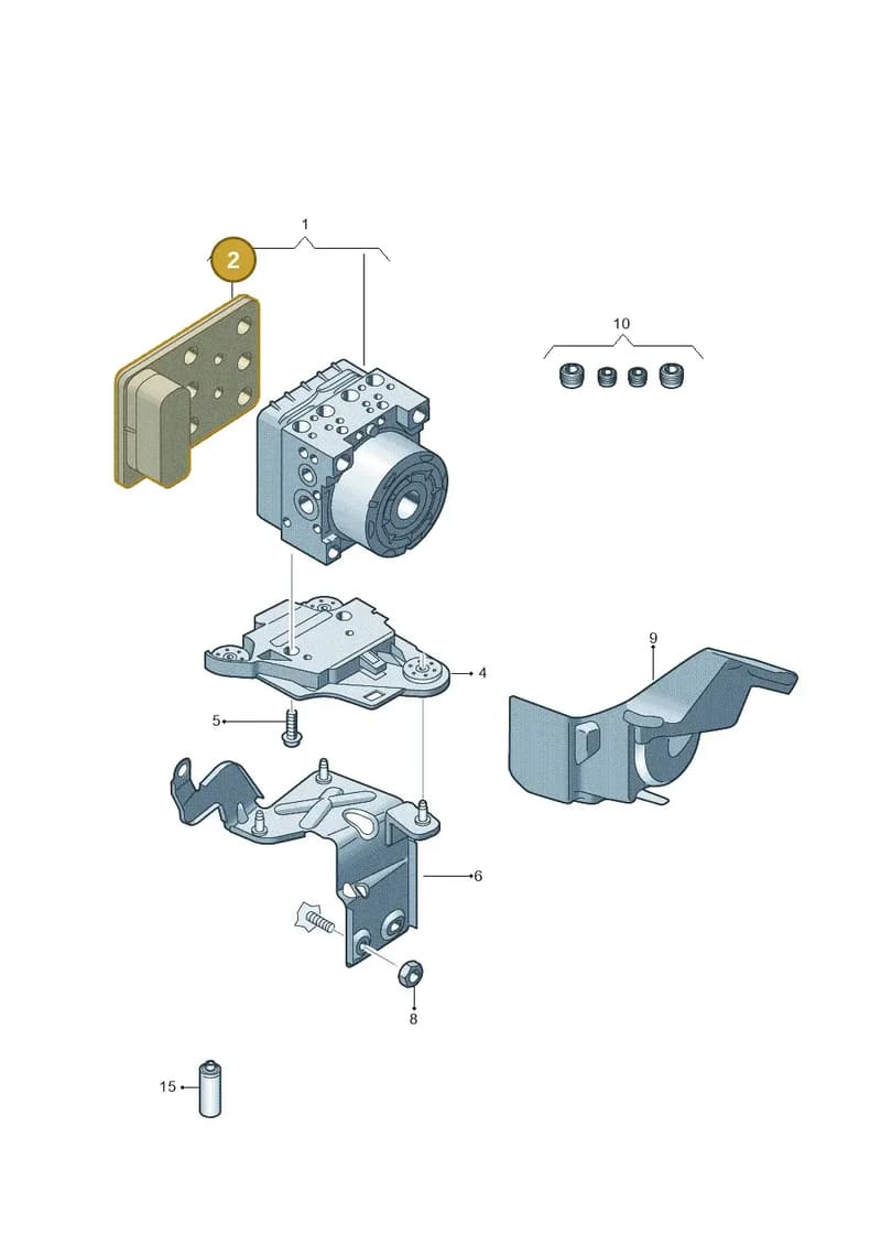 8V0907379FREP — Audi RS3 Limousine (2017-2020) diagram 746614000, position 2