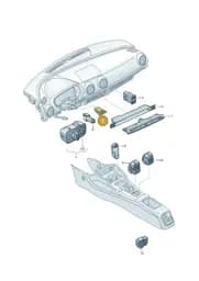 8V0907569 Audi Button for Trip Counter Reset