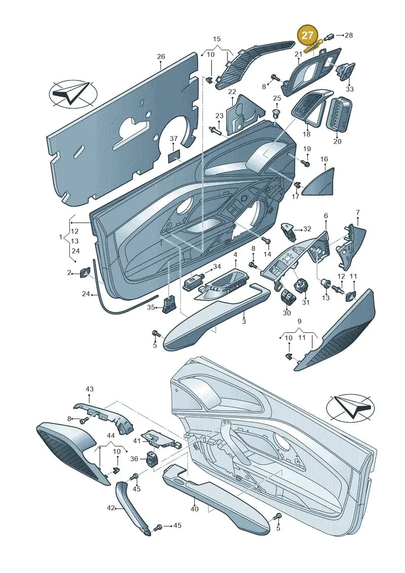 8V0919178A — Audi R8 Spyder (2015-2024) diagram 872867000, position 27