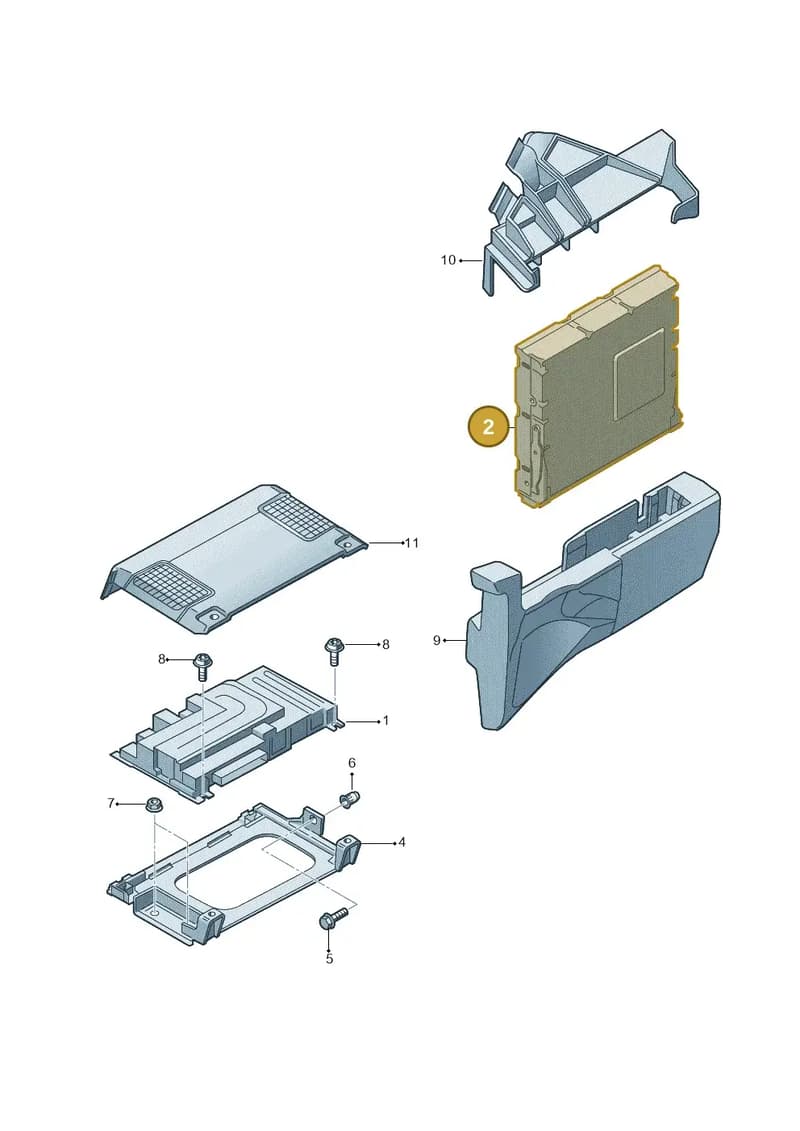 8V0919192A — Audi A3 Cabriolet (2016-2020) diagram 891035400, position 2