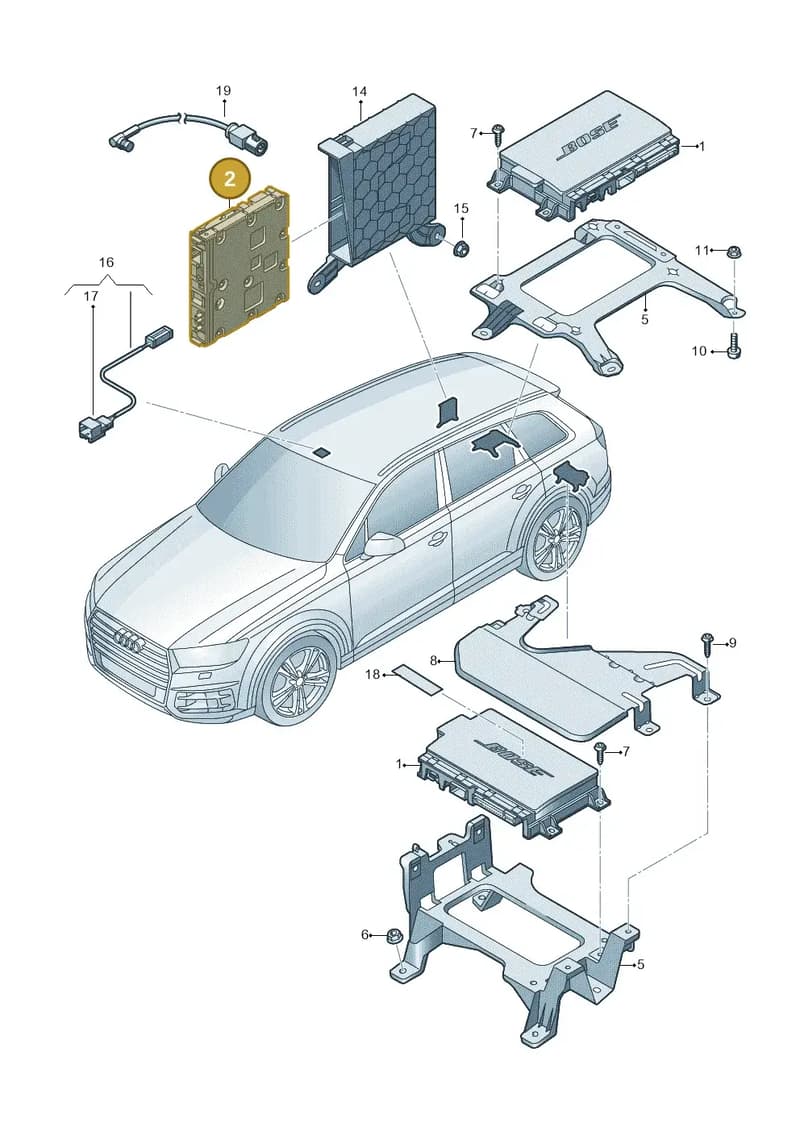 8V0919192F — Audi Q7 (2015-2025) diagram 859035040, position 2