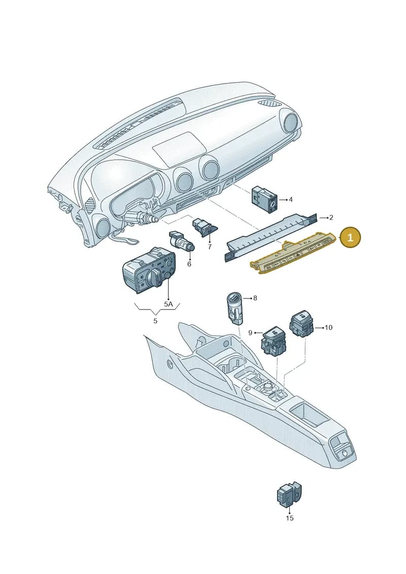 8V0925301NSNV6 — Audi RS3 Limousine (2017-2020) diagram 745941500, position 1