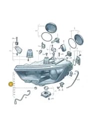 8V0941043G Audi Head Light for Gas Discharge Lamp