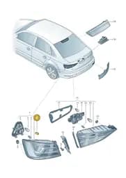 8V0945315 Audi Vent Cap