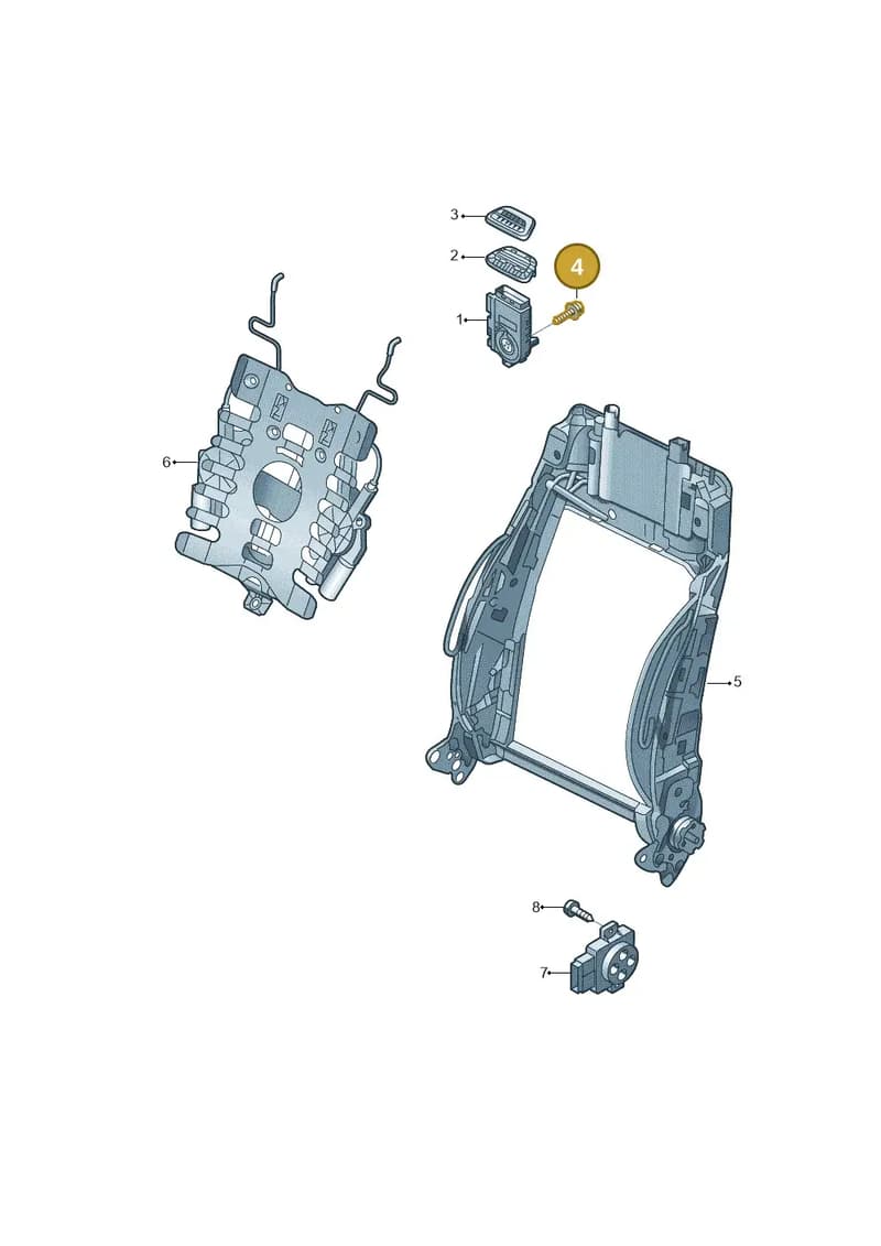 8V0963037 — Audi A3 Cab. 1.4 (2013-2016) diagram 778959200, position 4
