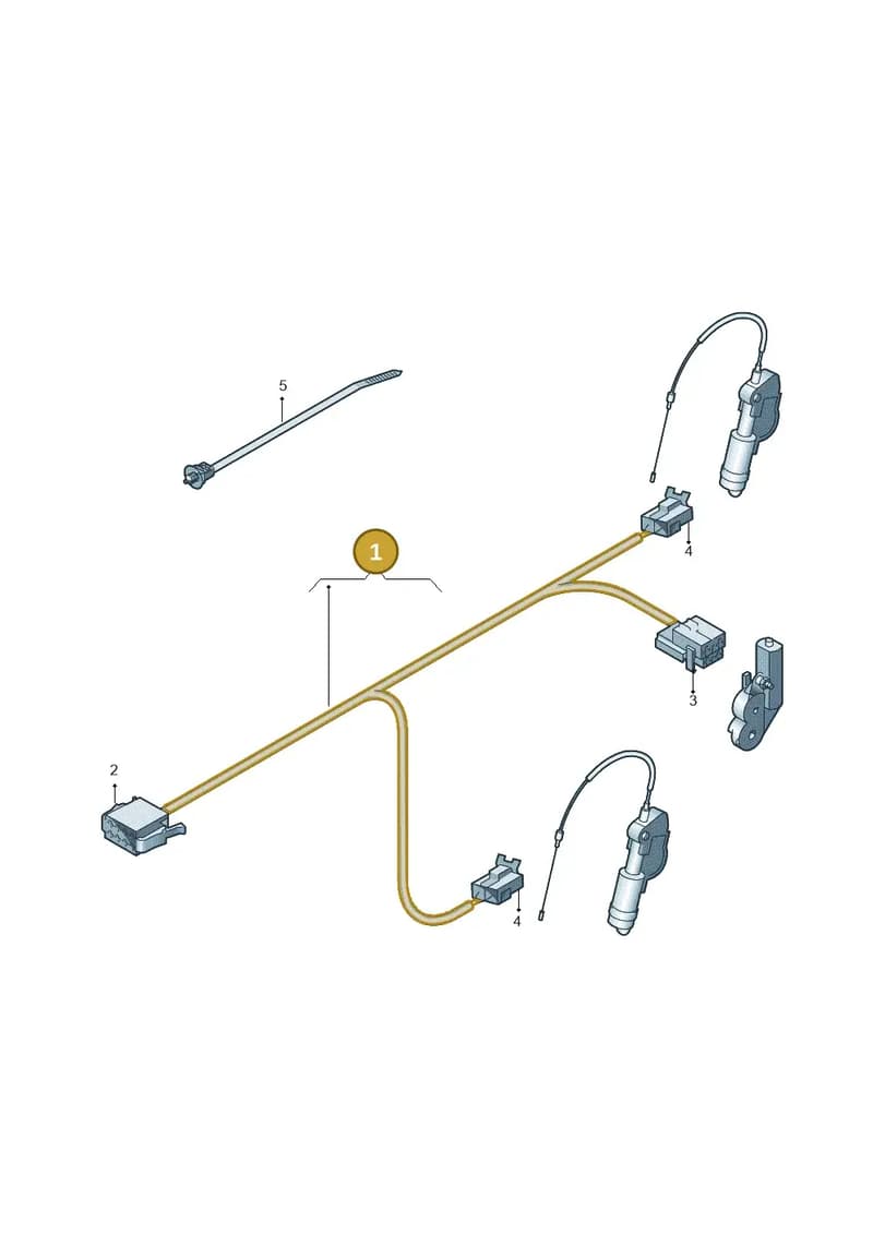 8V0971369F — Audi A3 Sportback (2016-2020) diagram 728972250, position 1