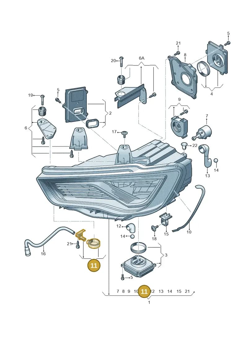 8V0998099 — Audi A3 Limousine 2.0 (2015-2016) diagram 745941150, position 11