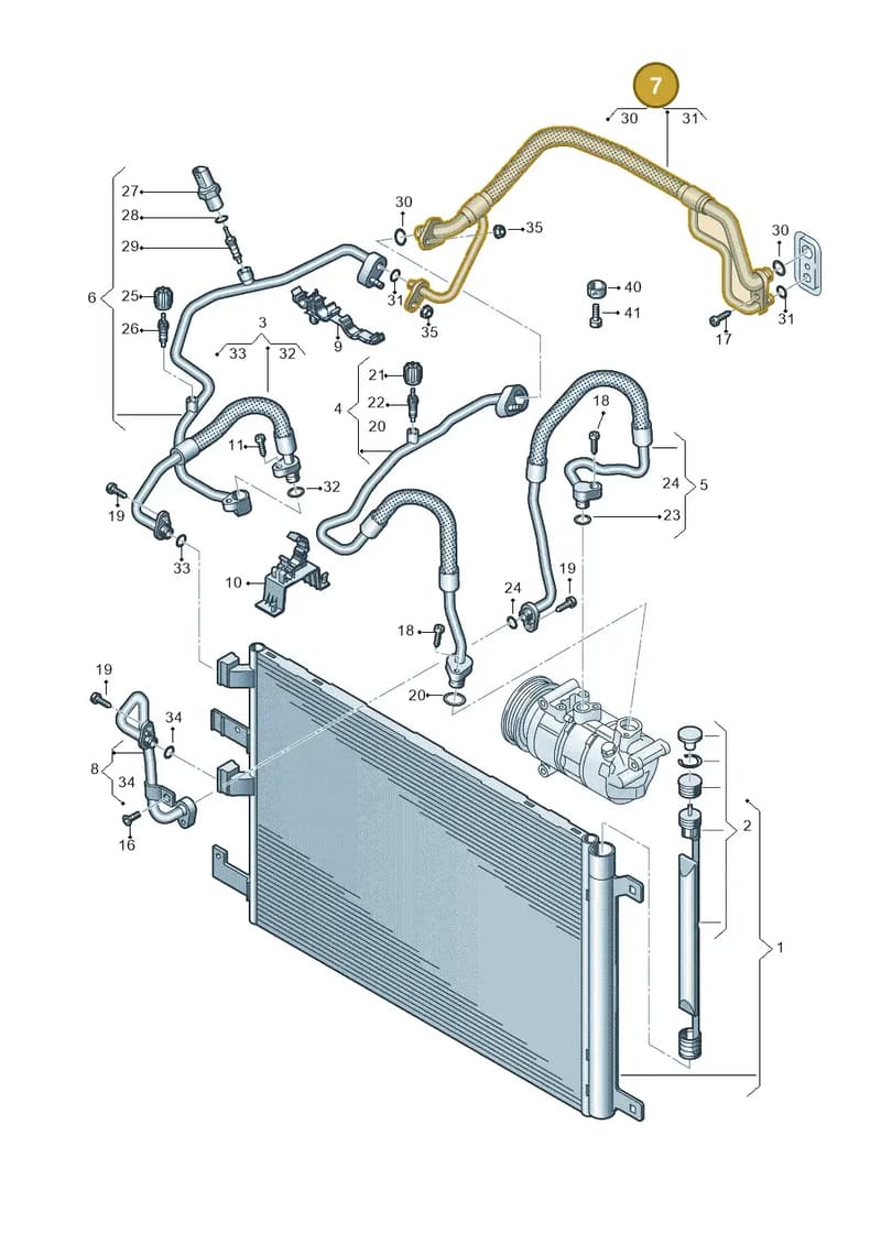 8V1816738B — Audi A3 Sportback (2019-2025) diagram 858260400, position 7