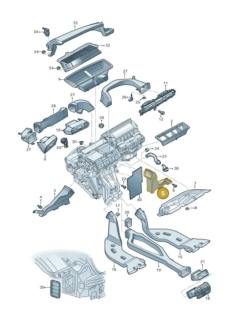 8V1819152A — Audi A3 Sportback (2019-2025) diagram 596819100, position 5