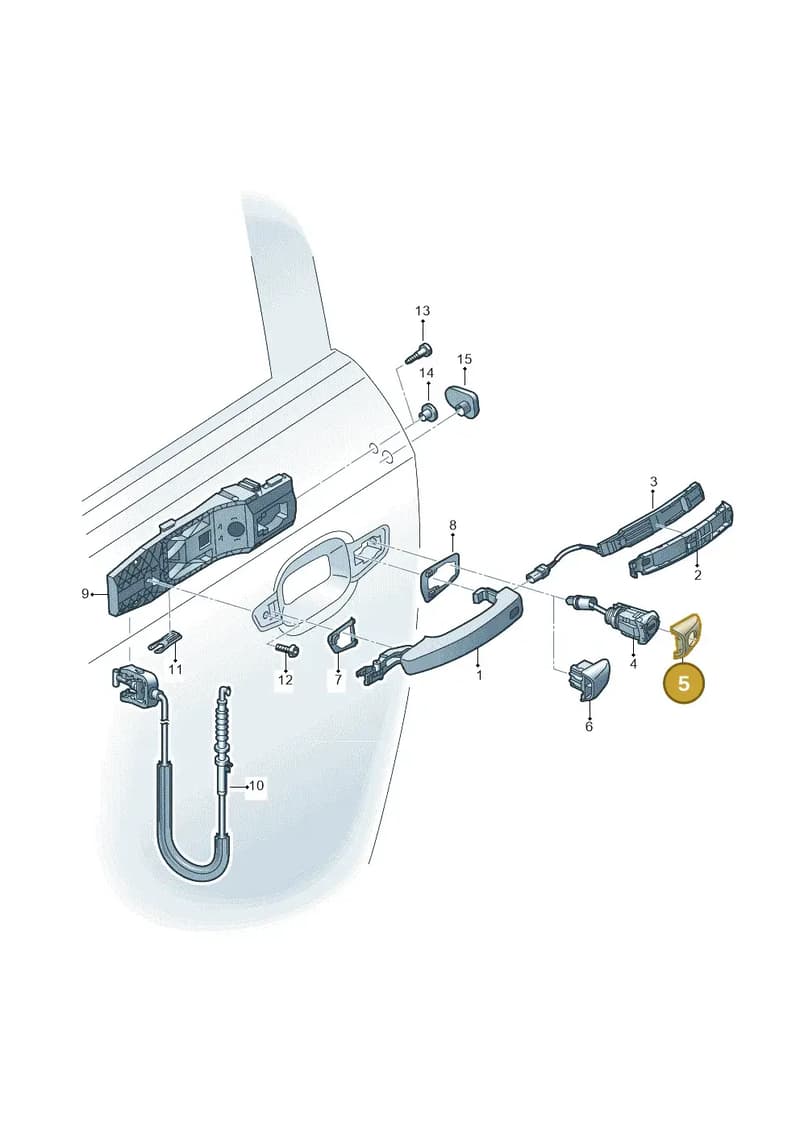 8V1837879AGRU — Audi RS3 Limousine (2017-2020) diagram 745837000, position 5