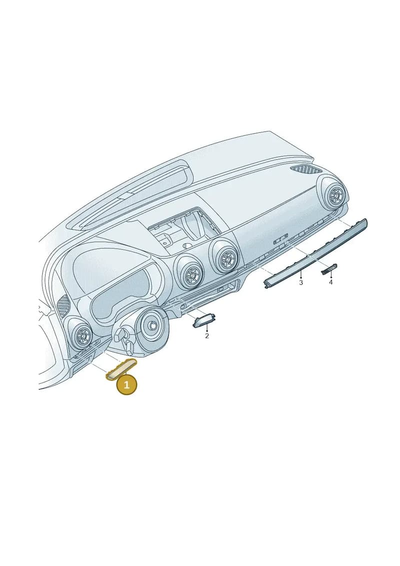 8V1853189LWG1 — Audi RS3 Sportback (2015-2016) diagram 745853600, position 1