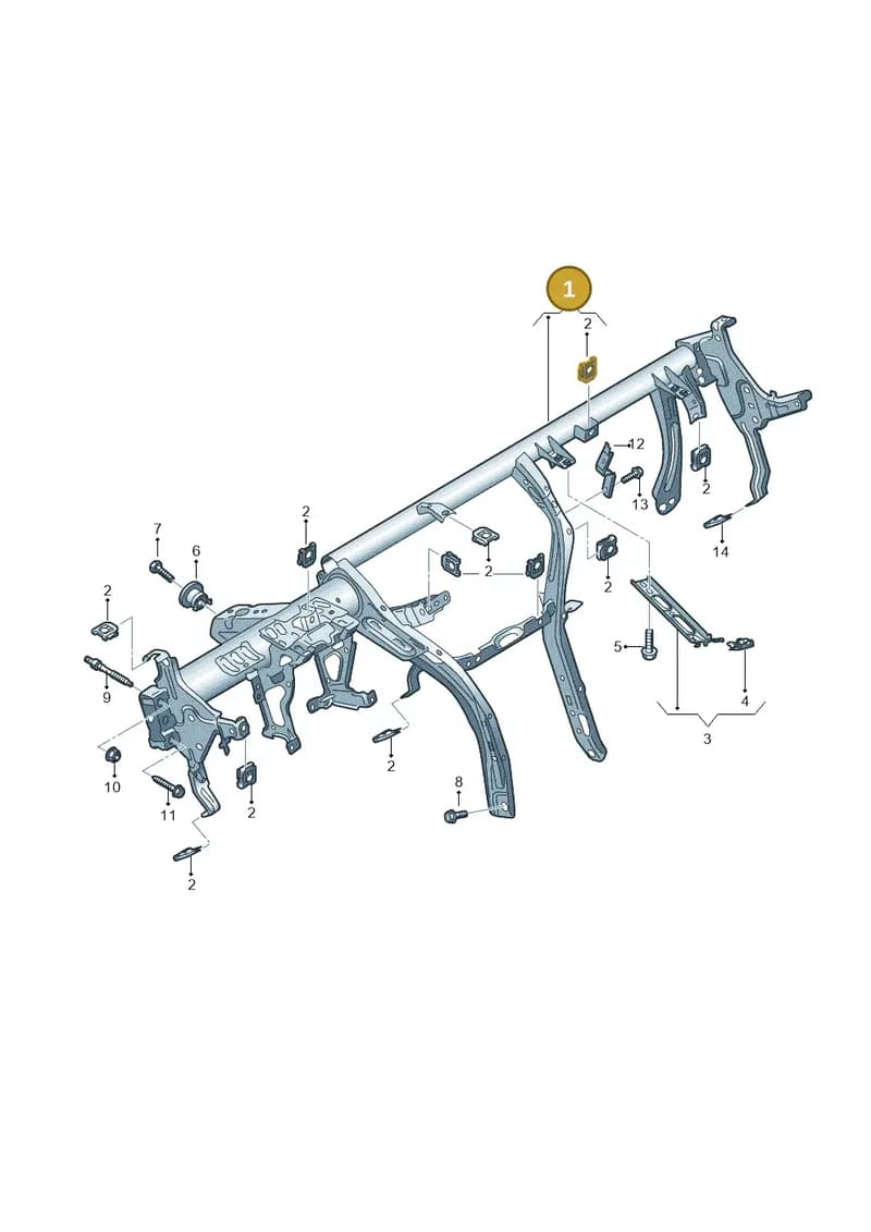 8V1858045H — Audi RS3 Limousine (2017-2020) diagram 745857000, position 1