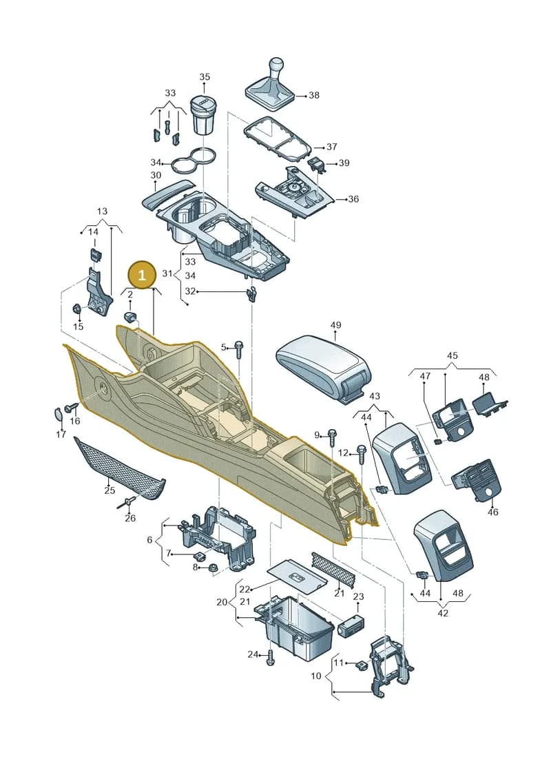 8V1863241NNTU — Audi RS3 Limousine (2017-2020) diagram 745863500, position 1