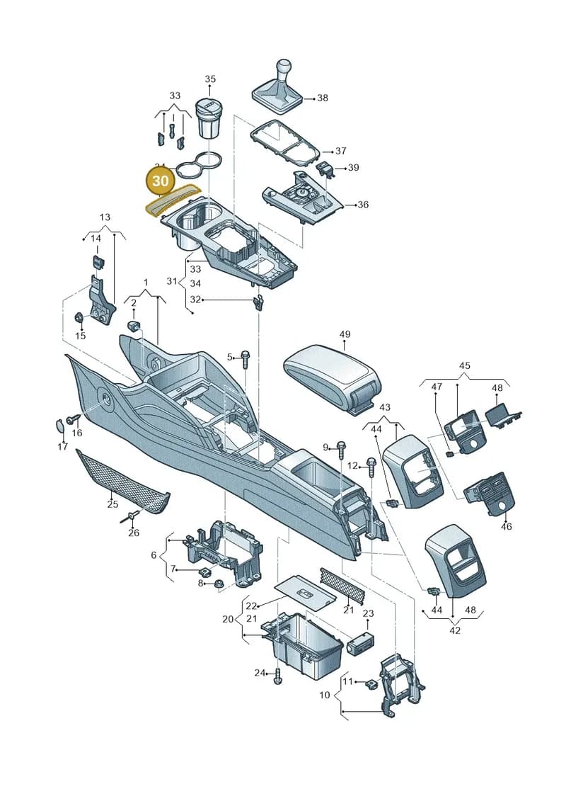8V18633014PK — Audi RS3 Limousine (2017-2020) diagram 745863500, position 30