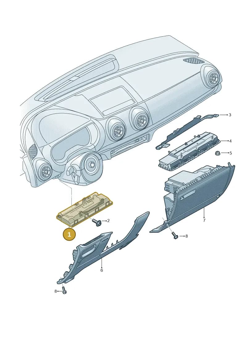 8V1880841D — Audi RS3 Limousine (2017-2020) diagram 745880400, position 1