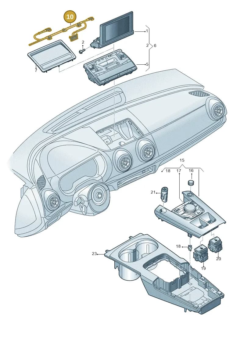 8V1971551C — Audi A3 Cab. 1.4 (2013-2016) diagram 778919000, position 10