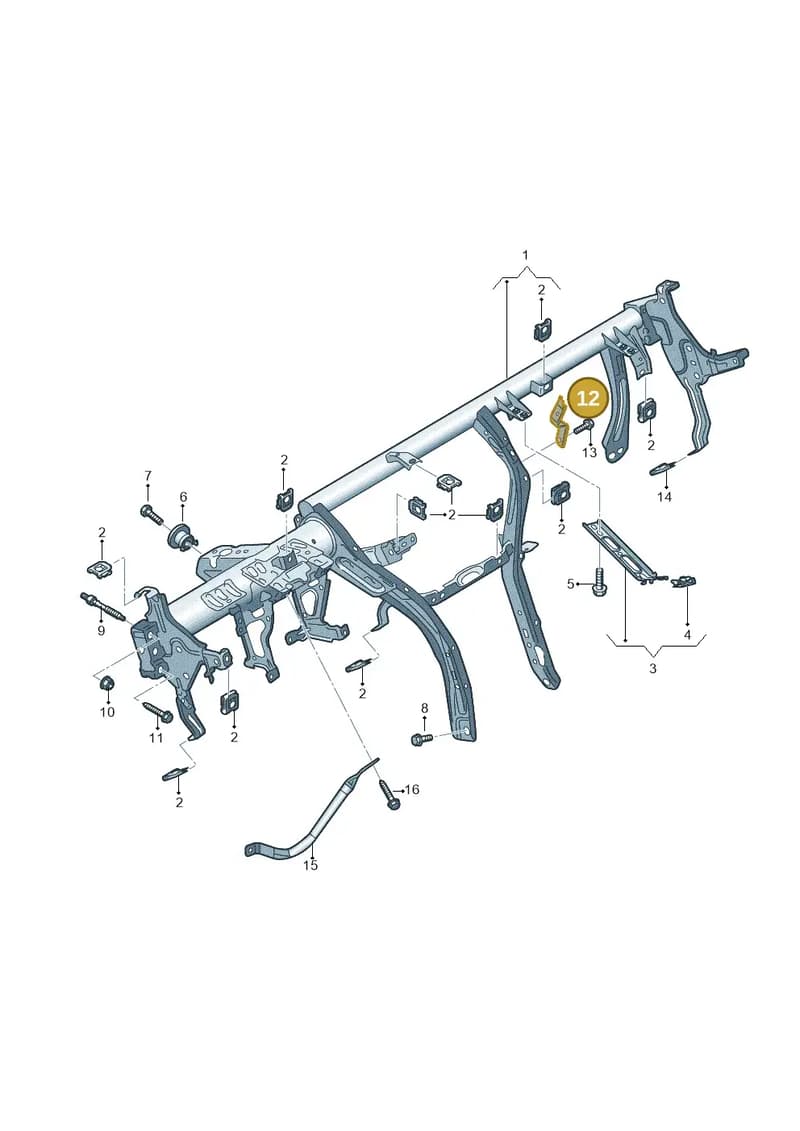 8V2857690 — Audi A3 Cabriolet (2016-2020) diagram 778857000, position 12