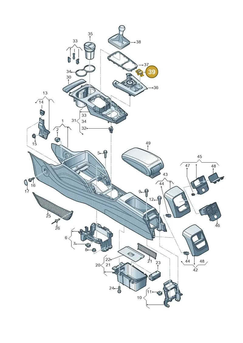 8V2858323A6PS — Audi RS3 Limousine (2017-2020) diagram 745863500, position 39