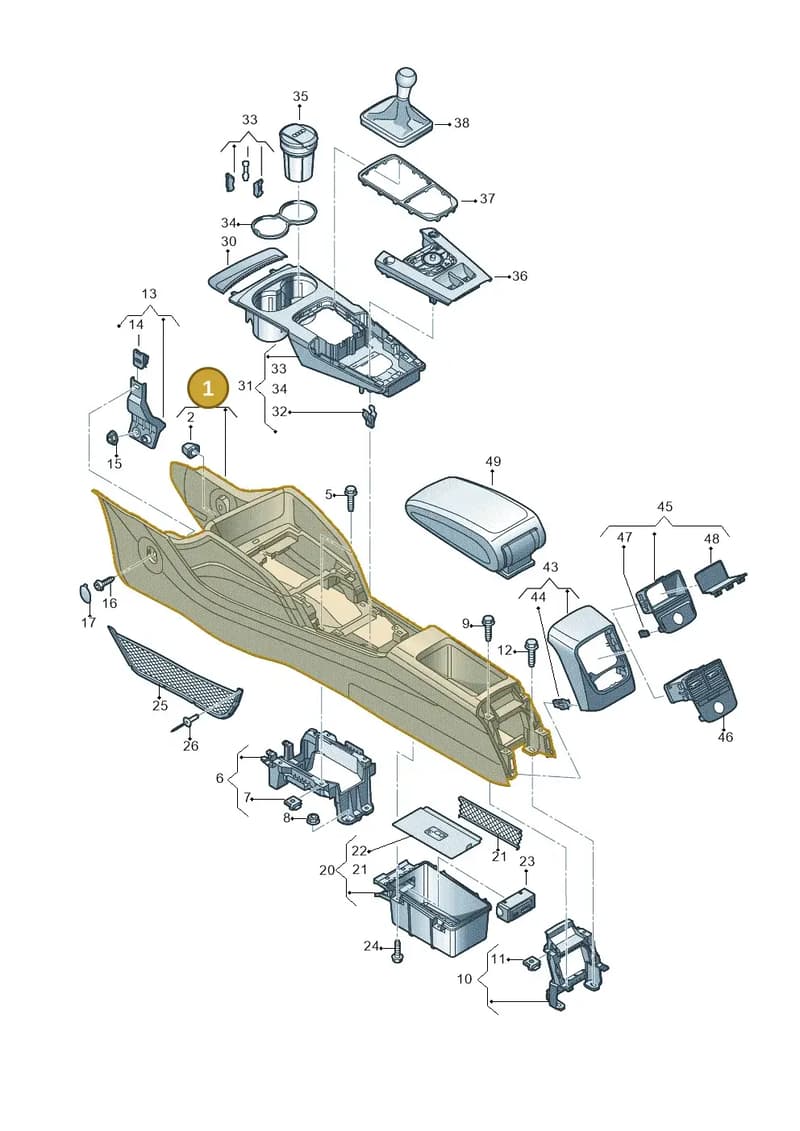 8V2863241BMEP — Audi A3 Cabriolet (2016-2020) diagram 778863500, position 1