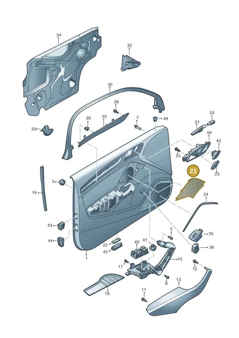 8V3035409ALV8 — Audi RS3 Limousine (2017-2020) diagram 890867200, position 21