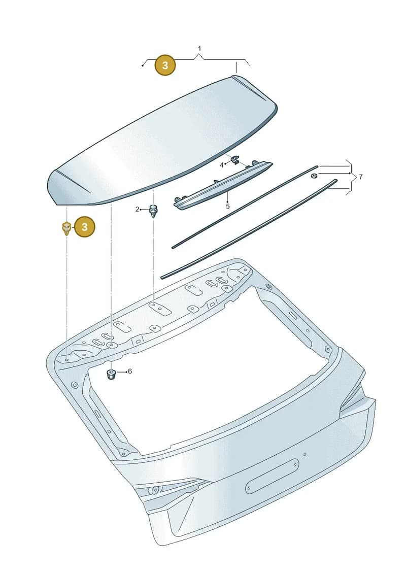 8V3827717 — Audi Q8 e-tron (2018-2025) diagram 586827500, position 3