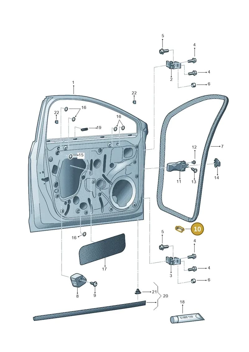 8V3831469 — SEAT Leon ST (2016-2020) diagram 754831000, position 10