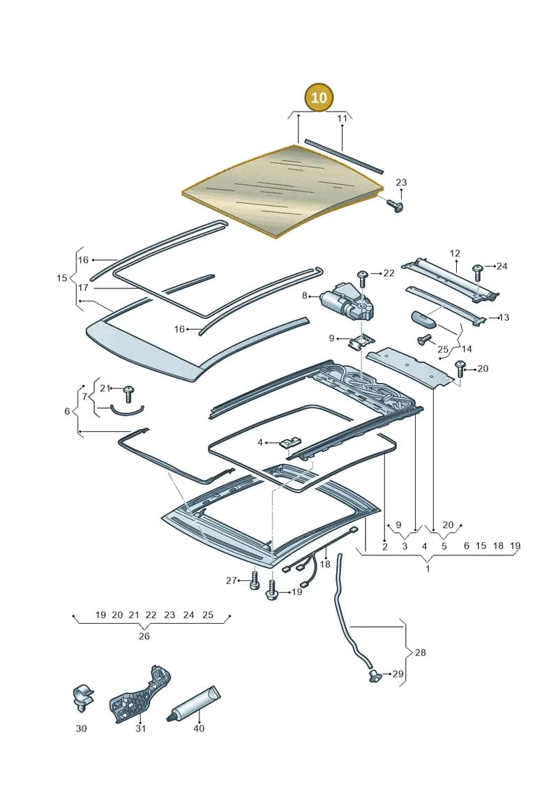 8V3877071A — Audi Q2 (2016-2025) diagram 803877000, position 10